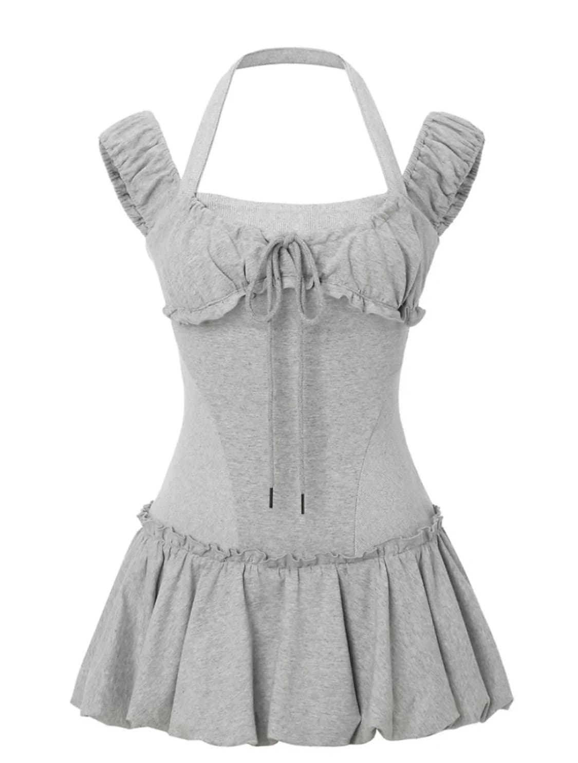 [XS] 쓰리타임즈 Ann halter dress grey 상품이미지1