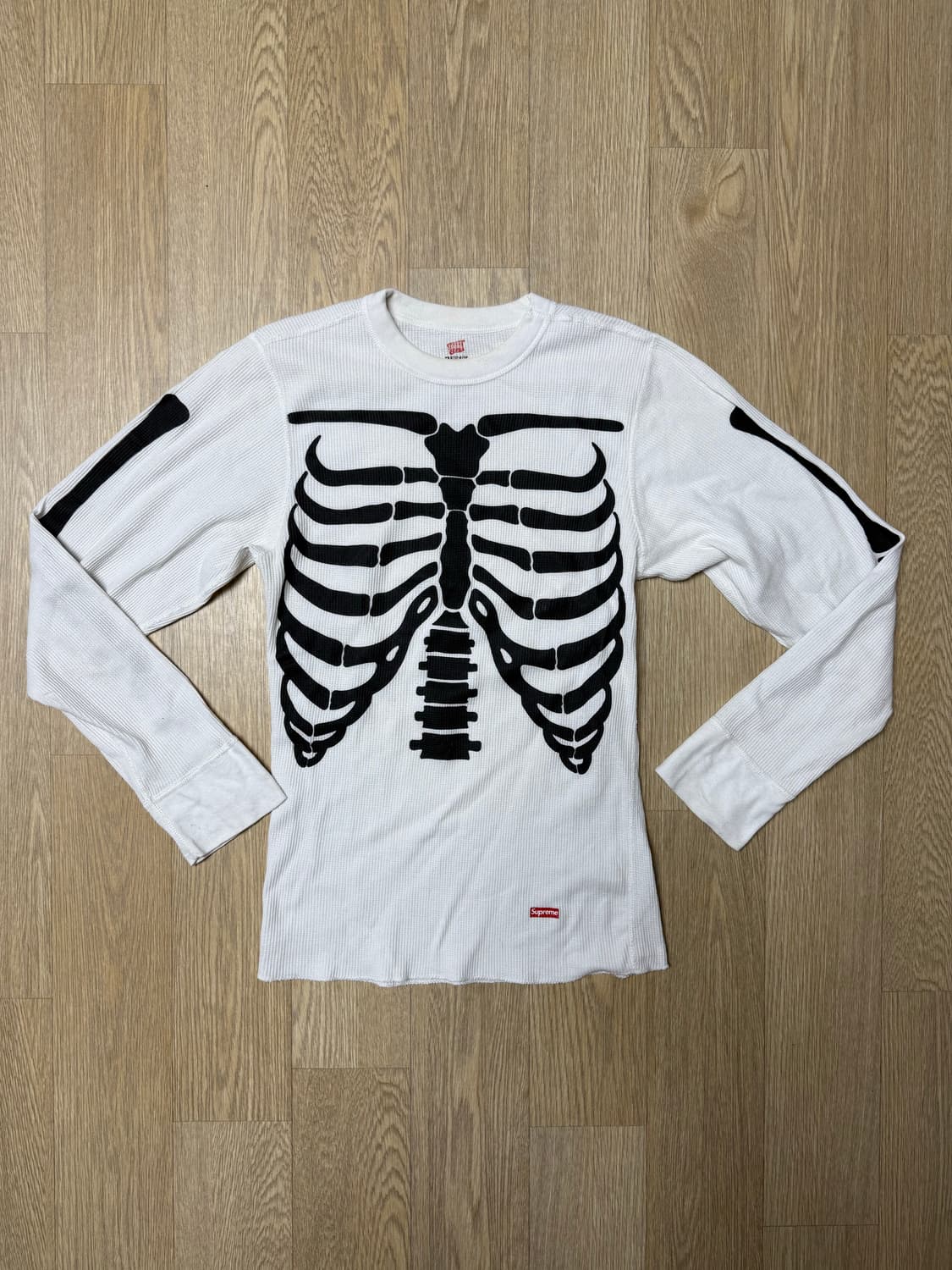 슈프림 헤인즈 써멀 와플 크루넥 본즈 롱슬리브S 상품이미지1