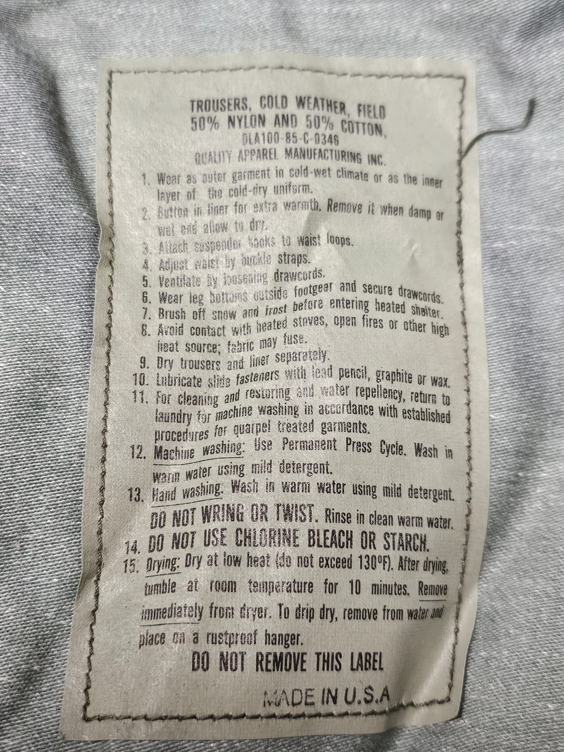 미군 우드랜드 M65필드팬츠 상품이미지3