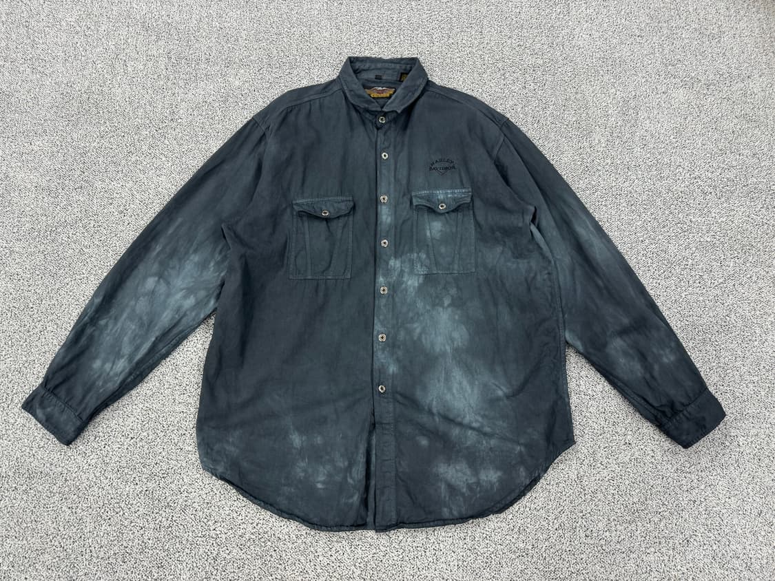 할리데이비슨 90s 워싱데님셔츠 상품이미지1