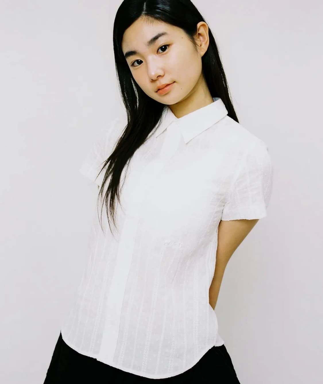 (아일릿 원희 착용) 웹하우스 걸프렌드 셔츠 - 레이스 상품이미지1