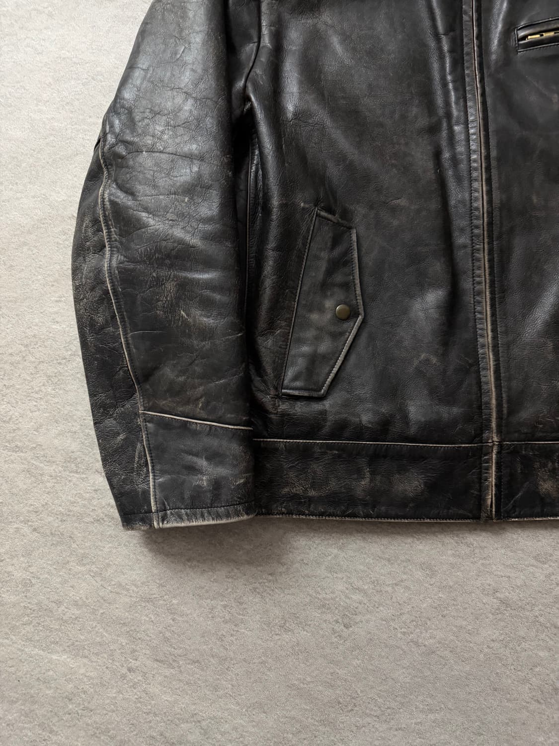 Old gap 소가죽레더자켓 상품이미지4