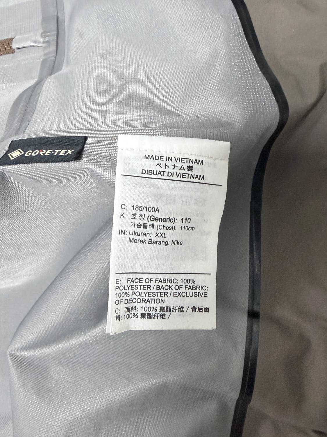 (XXL)ACG 스톰핏 ADV 고어텍스 미저리 릿지 자켓 아이언 스톤 상품이미지5