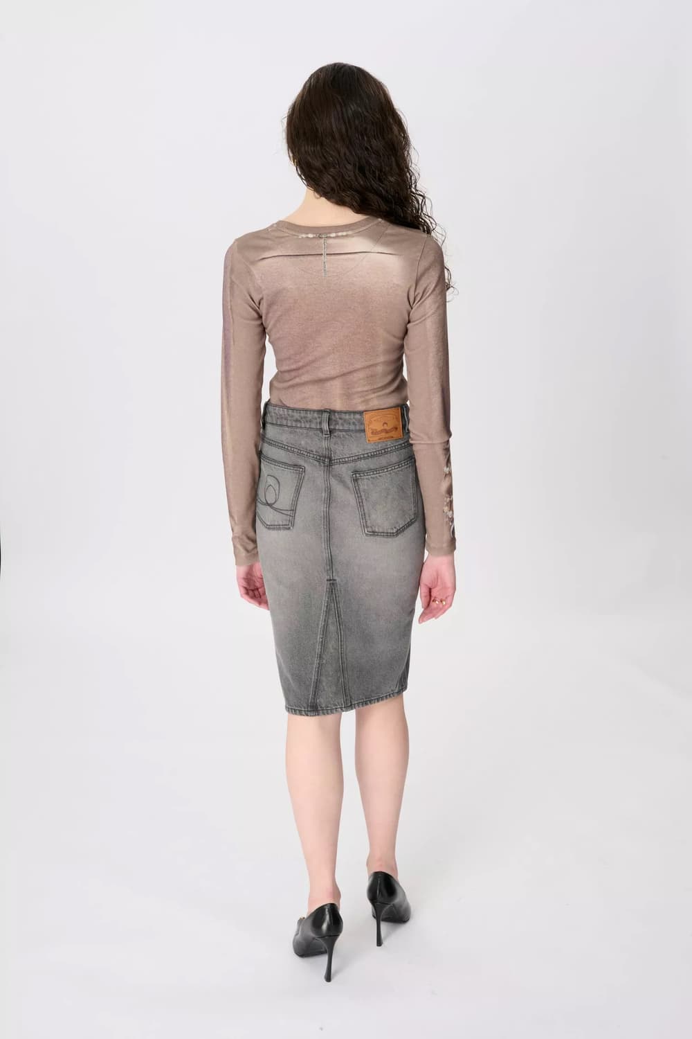 [S,M]마린세르 25fw 트롱프뢰유 니트 저지 티셔츠/베이지 상품이미지4