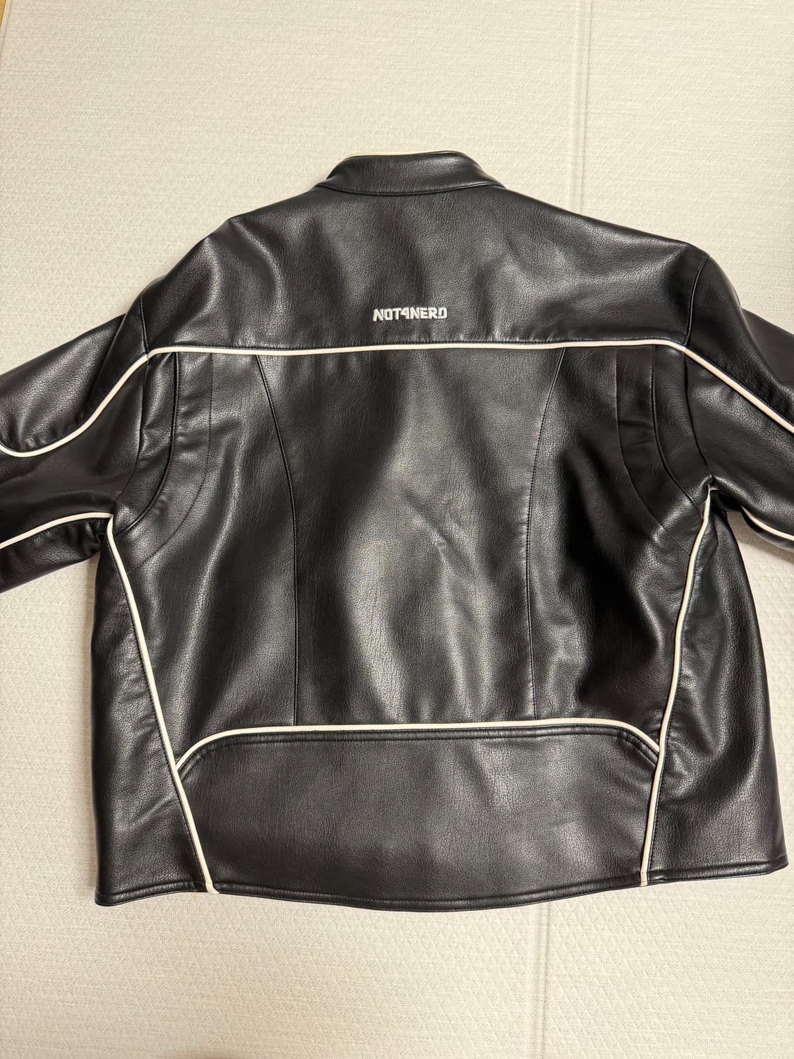 낫포너드 레더 라이더 자켓 블랙 상품이미지5