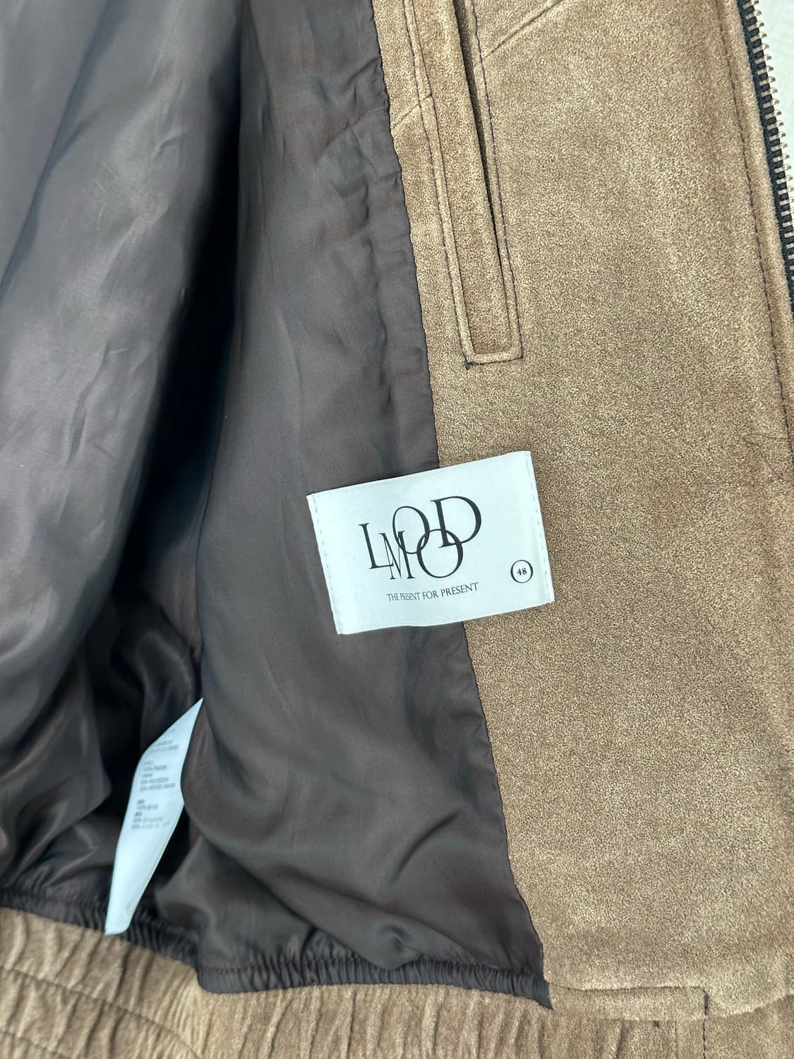 엘무드 토바코 스웨이드 블루종 체스트넛 48 상품이미지4