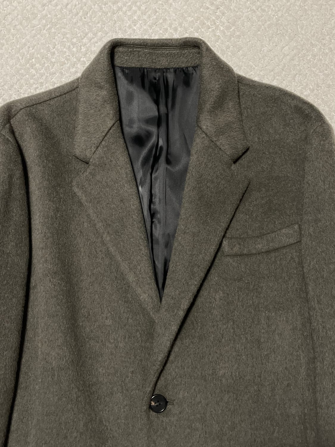 SYSTEM 시스템옴므 21FW 캐시미어 블렌드 롱코트 카키(클리닝O) 상품이미지6