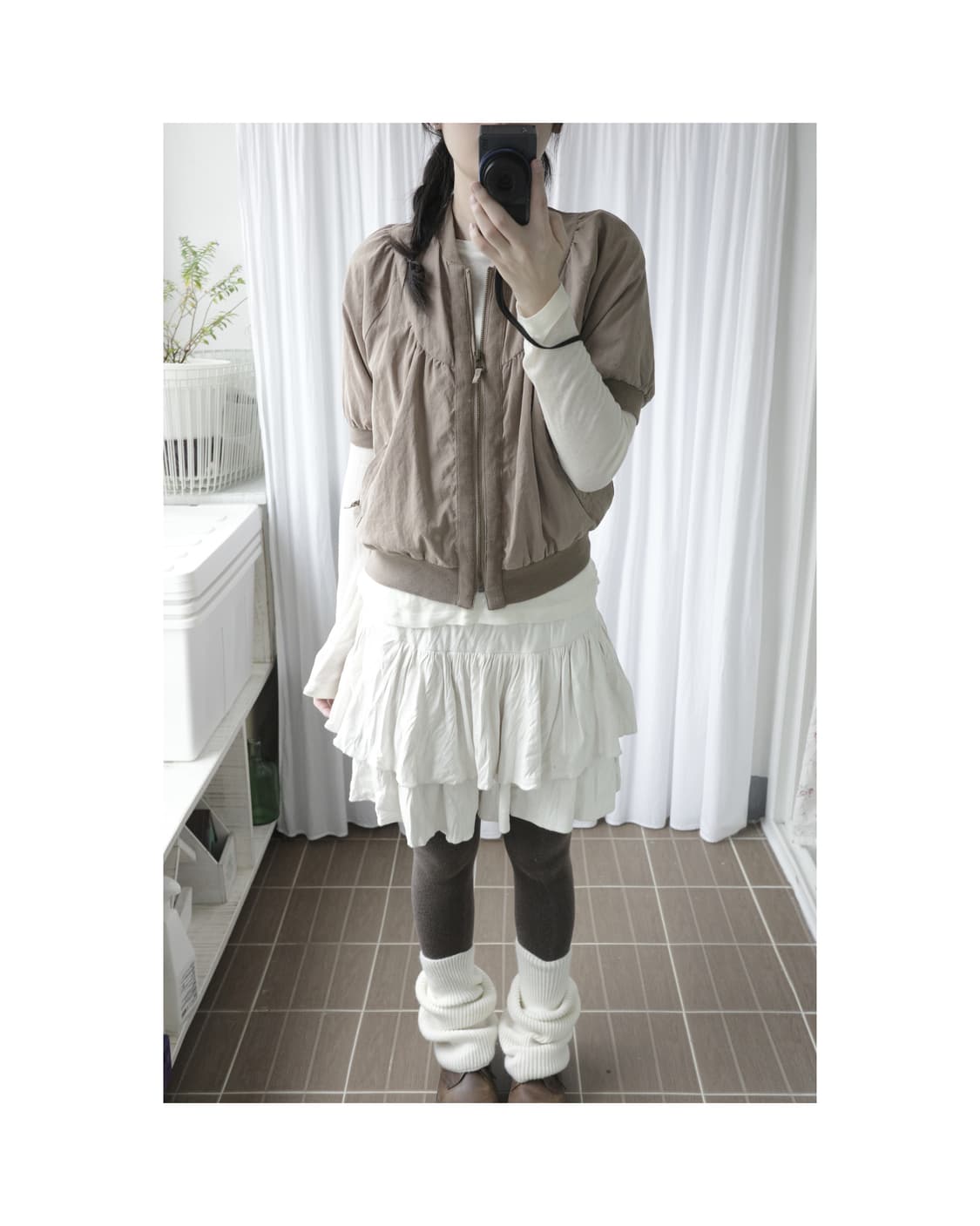 Brown vintage zip-up 상품이미지6