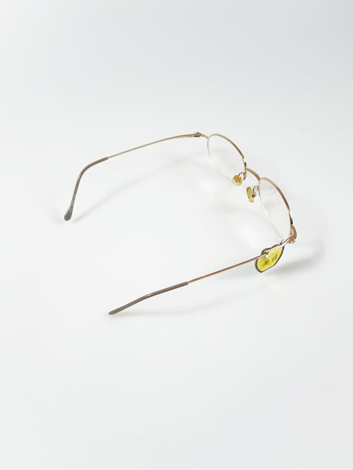 REED EYEWEAR 골드 반무테 스퀘어 빈티지 안경 상품이미지4