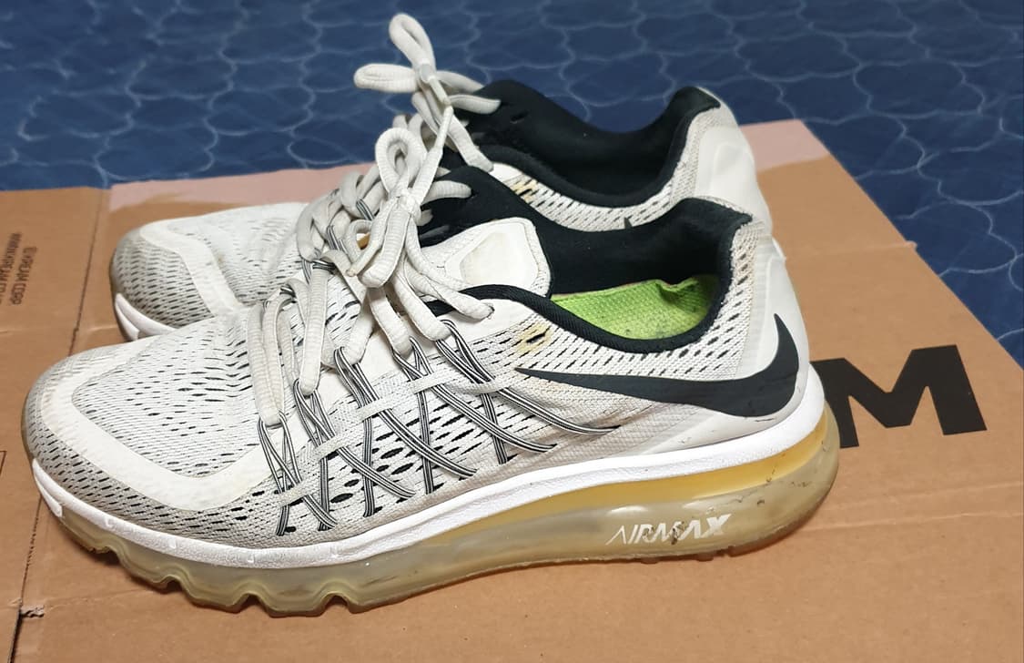 나이키 에어맥스2015 화이트블랙 런닝화 (240) 상품이미지2