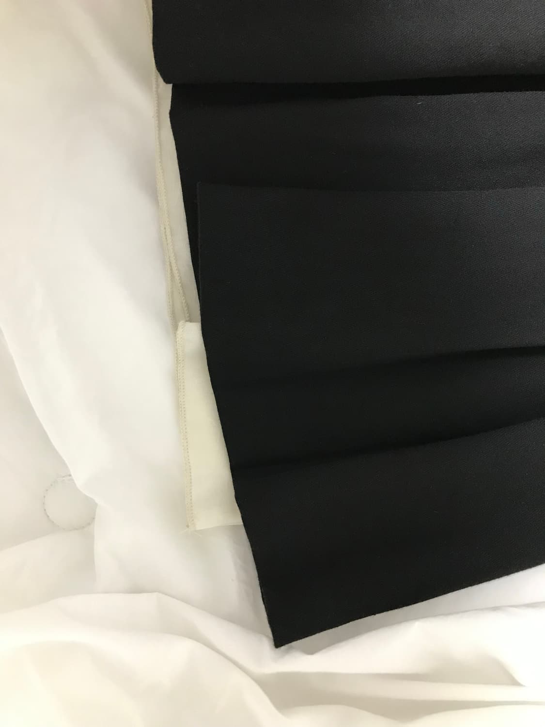 코이세이오 더블 플리츠 스커트 블랙 1사이즈 상품이미지2