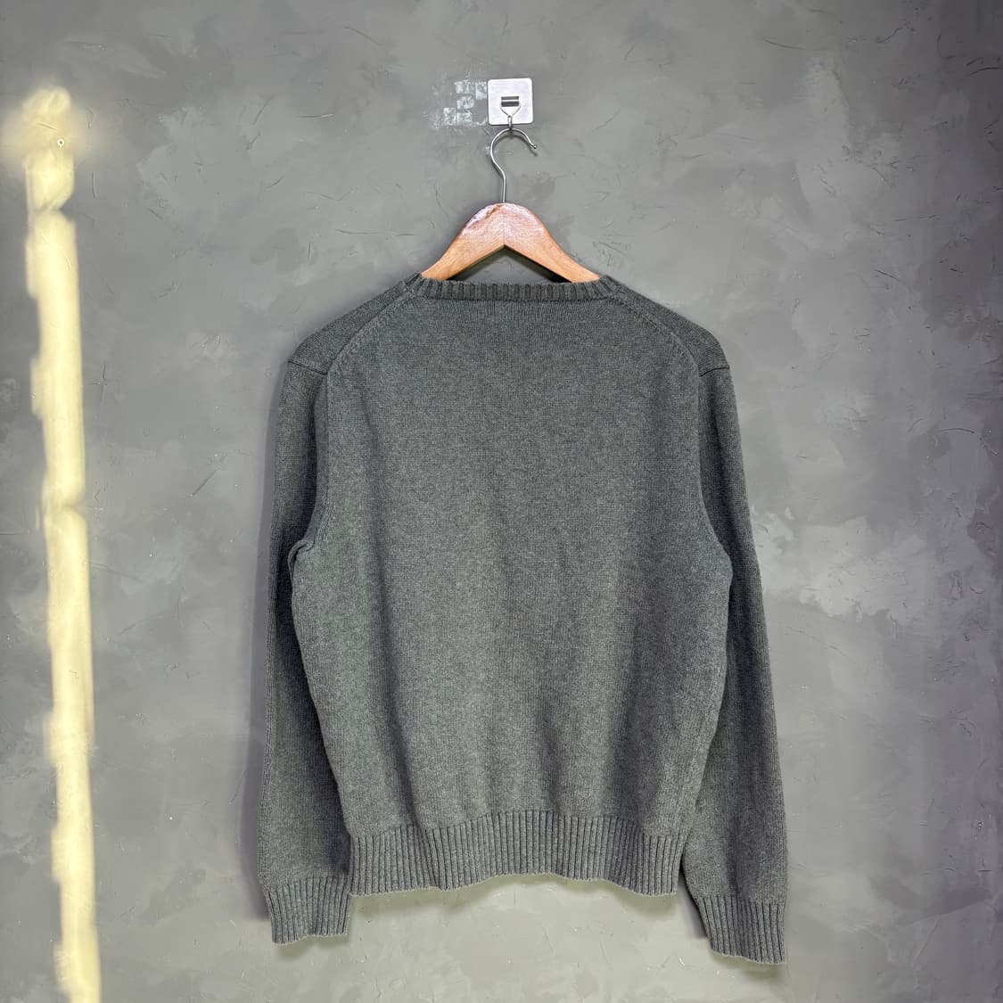 폴로 랄프로렌 라운드넥 코튼 니트 그레이 그린 상품이미지4