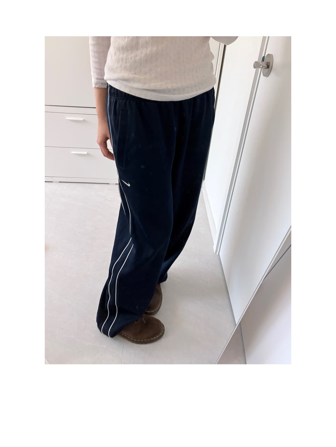 나이키 네이비 트랙 팬츠 상품이미지3