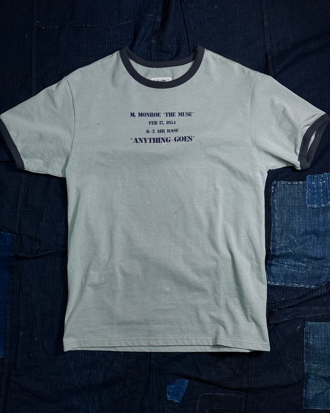 모쿠토 Anything-Goes 링거티 - 차콜 M/L/XL 상품이미지1