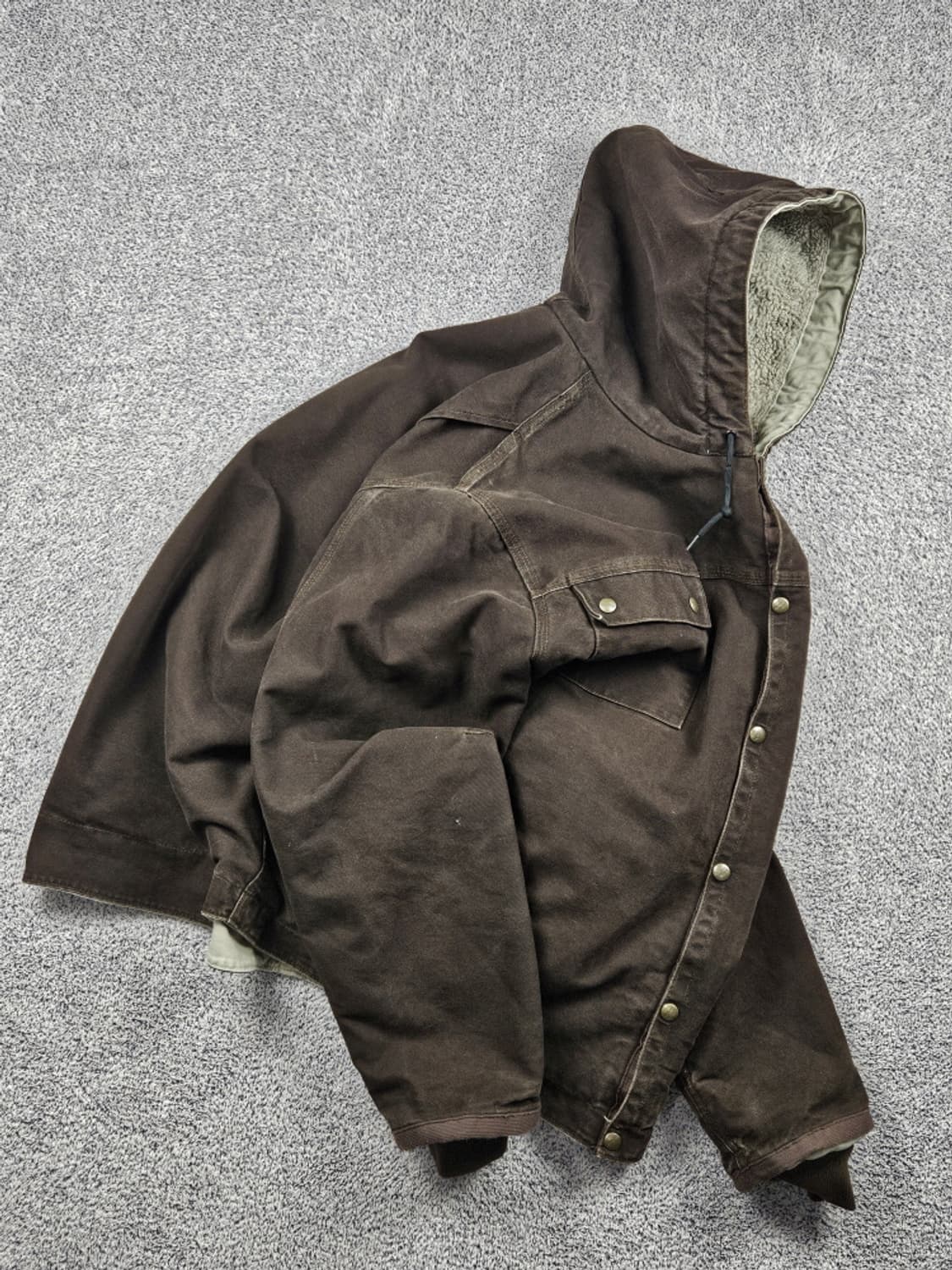 칼하트 J284 쉐르파 후디드 멀티포켓 워크자켓 (2XL) / 10332 상품이미지4