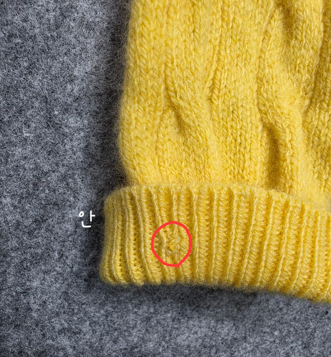 폴로 랄프로렌 케이블 꽈배기 울 캐시미어 혼방 브이넥 니트 M 상품이미지5