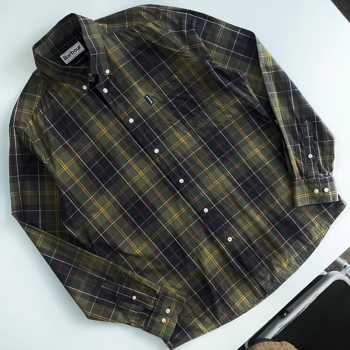 Barbour  바버 타탄체크 포켓 코튼 셔츠 상품이미지2