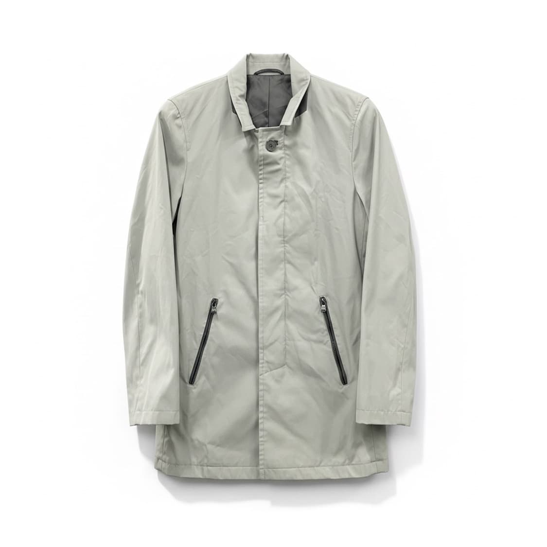 DNKY Donna Karan 버튼 탑 트렌치 코트 그레이L 상품이미지1