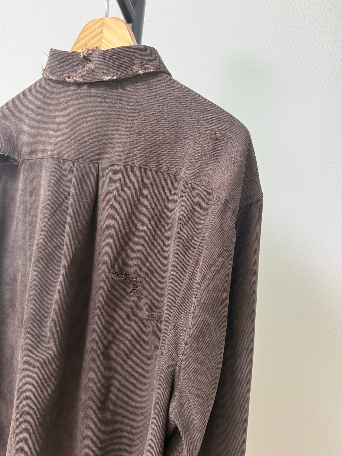 빈티지 코듀로이 다크브라운 셔츠 상품이미지8