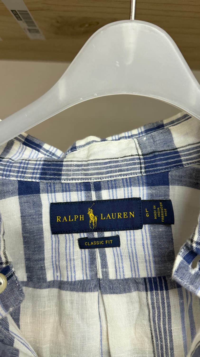 폴로 랄프로렌 체크 린넨 셔츠 상품이미지2