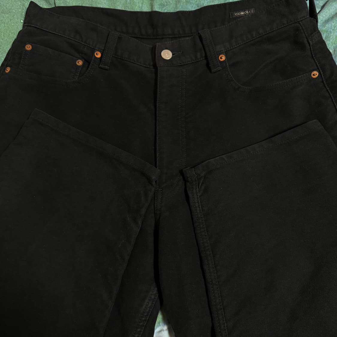 [3]코모리 블랙 몰스킨 5p 팬츠 상품이미지9