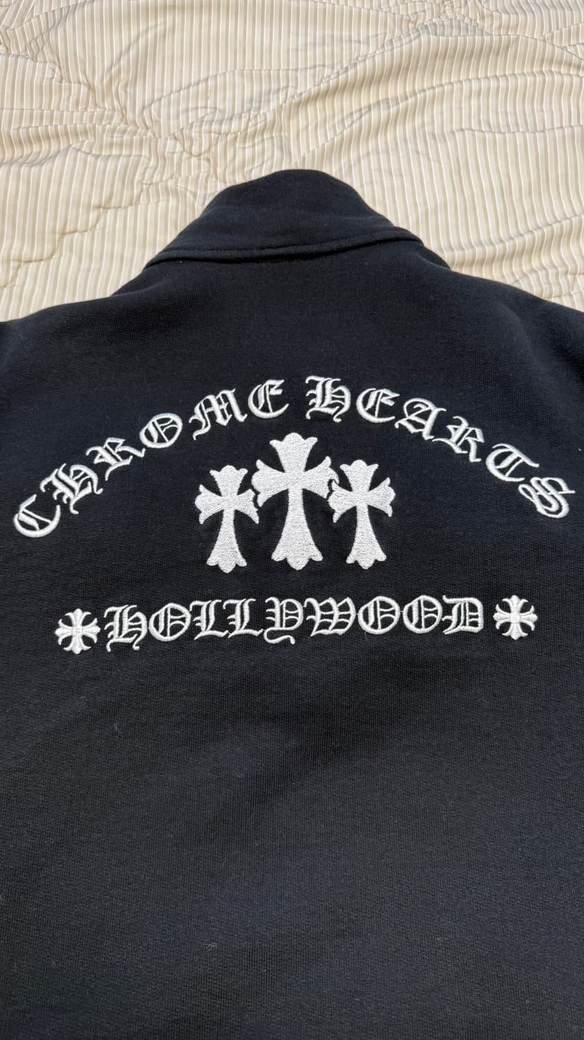 [L] 크롬하츠 세메터리 하프집업 초판 블랙 상품이미지4