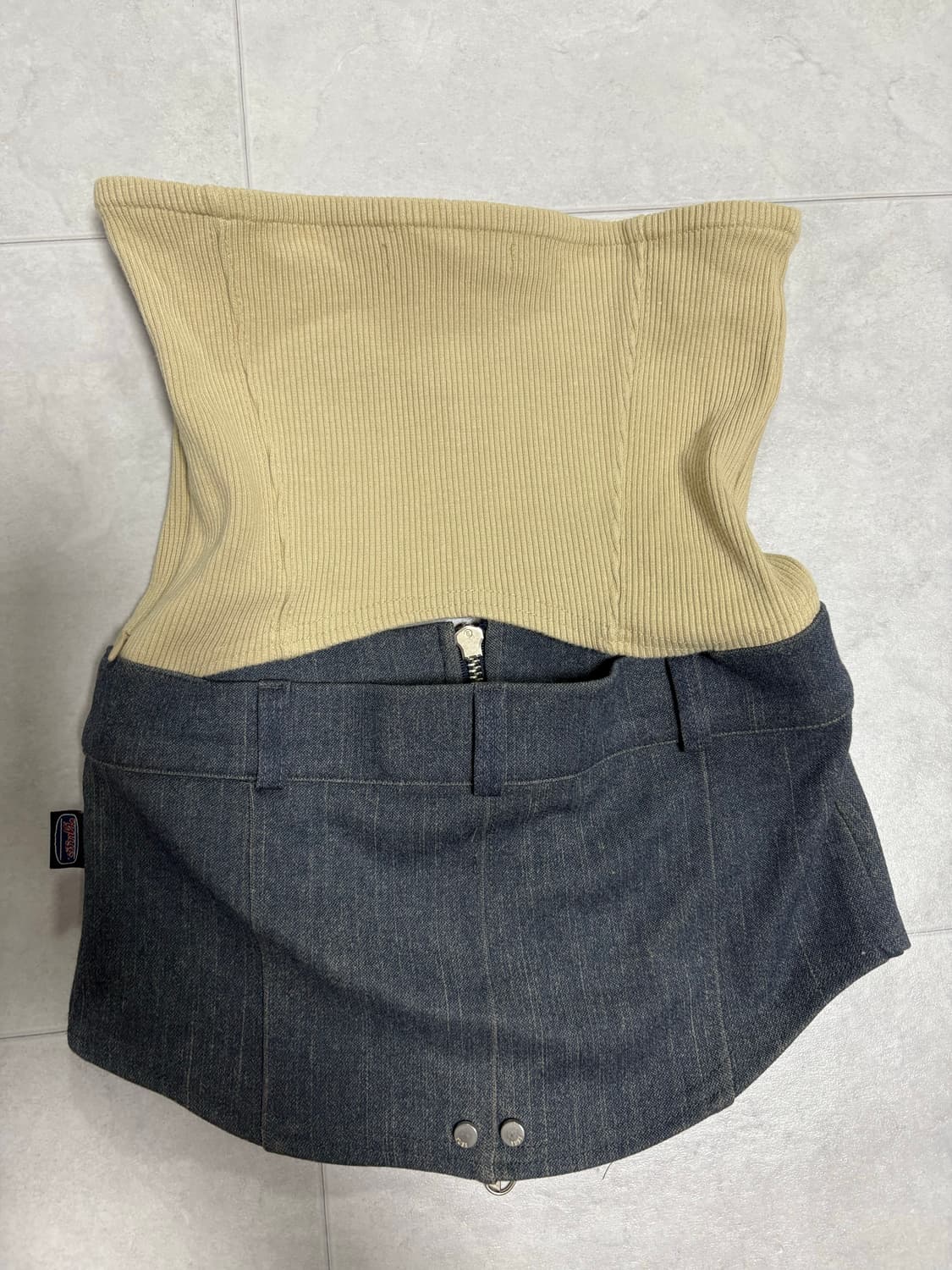 유즈 데님 탑 s 상품이미지2