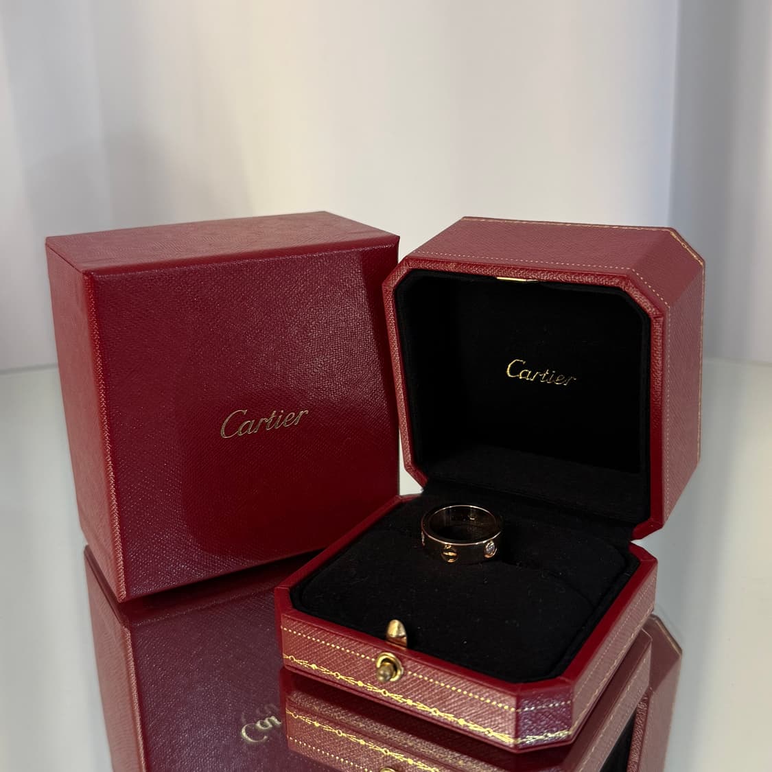 [정품] 까르띠에 다이아 3P 러브밴드 링 49호 B4087500 상품이미지1