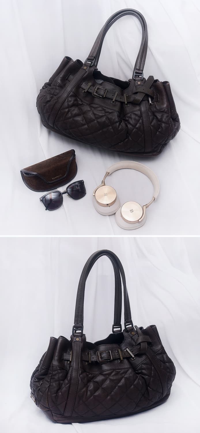 버버리 비튼 퀼팅 램스킨 벨티드 레더 빅호보백 (토트.숄더)ㅠ 상품이미지2