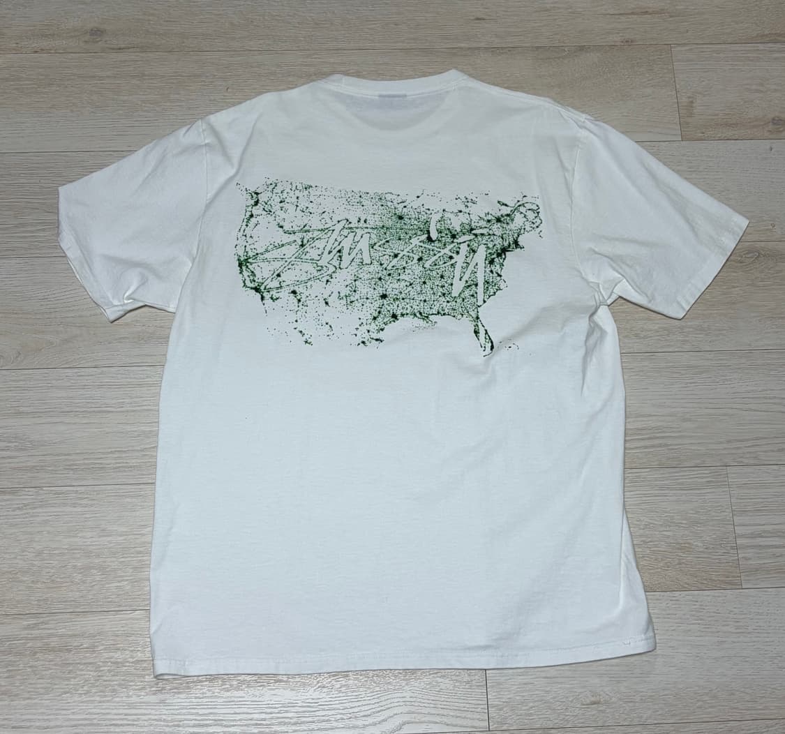 (L) 스투시 night lights T-shirt 화이트 상품이미지4