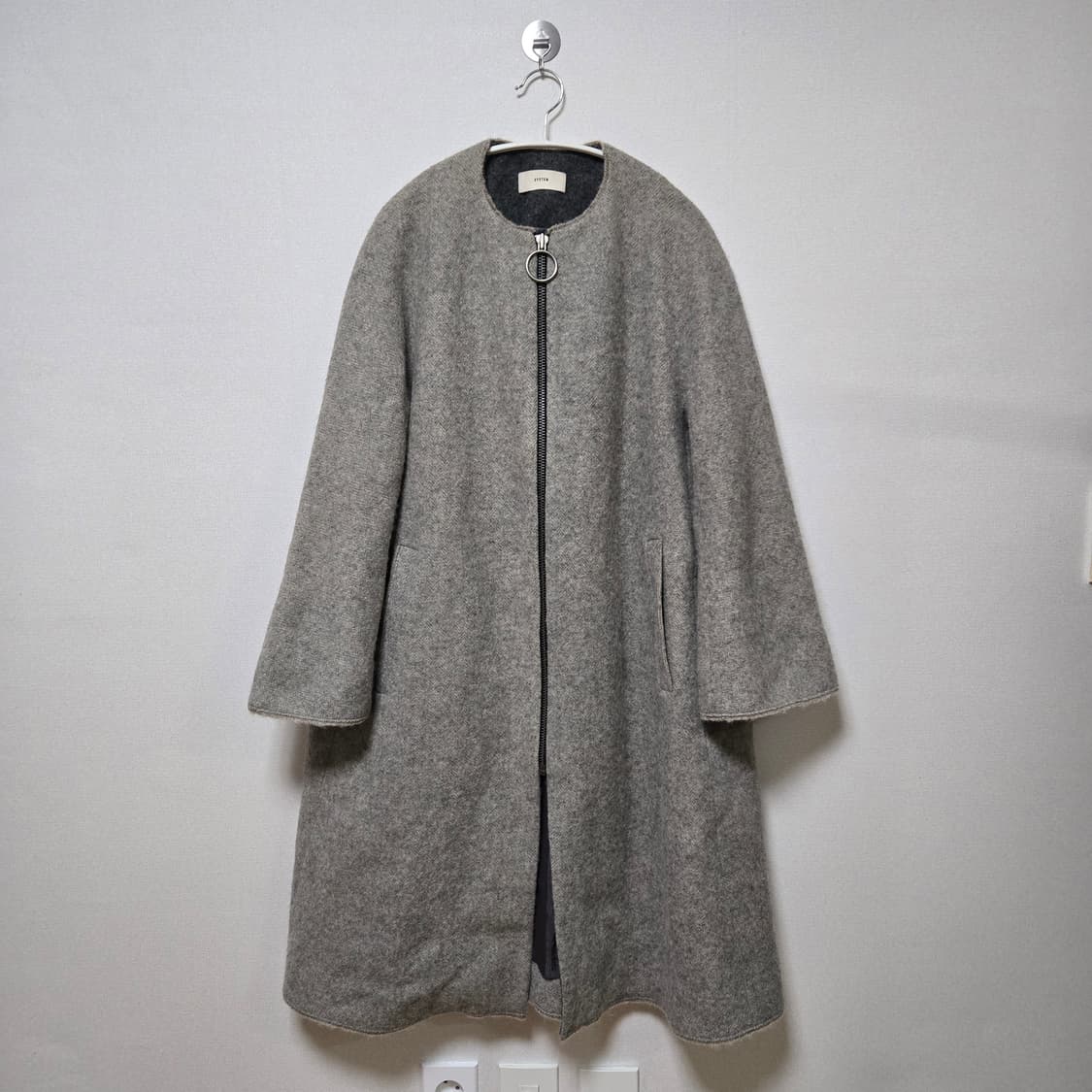 시스템 알파카 집업 코트 / 여성 코트 상품이미지3