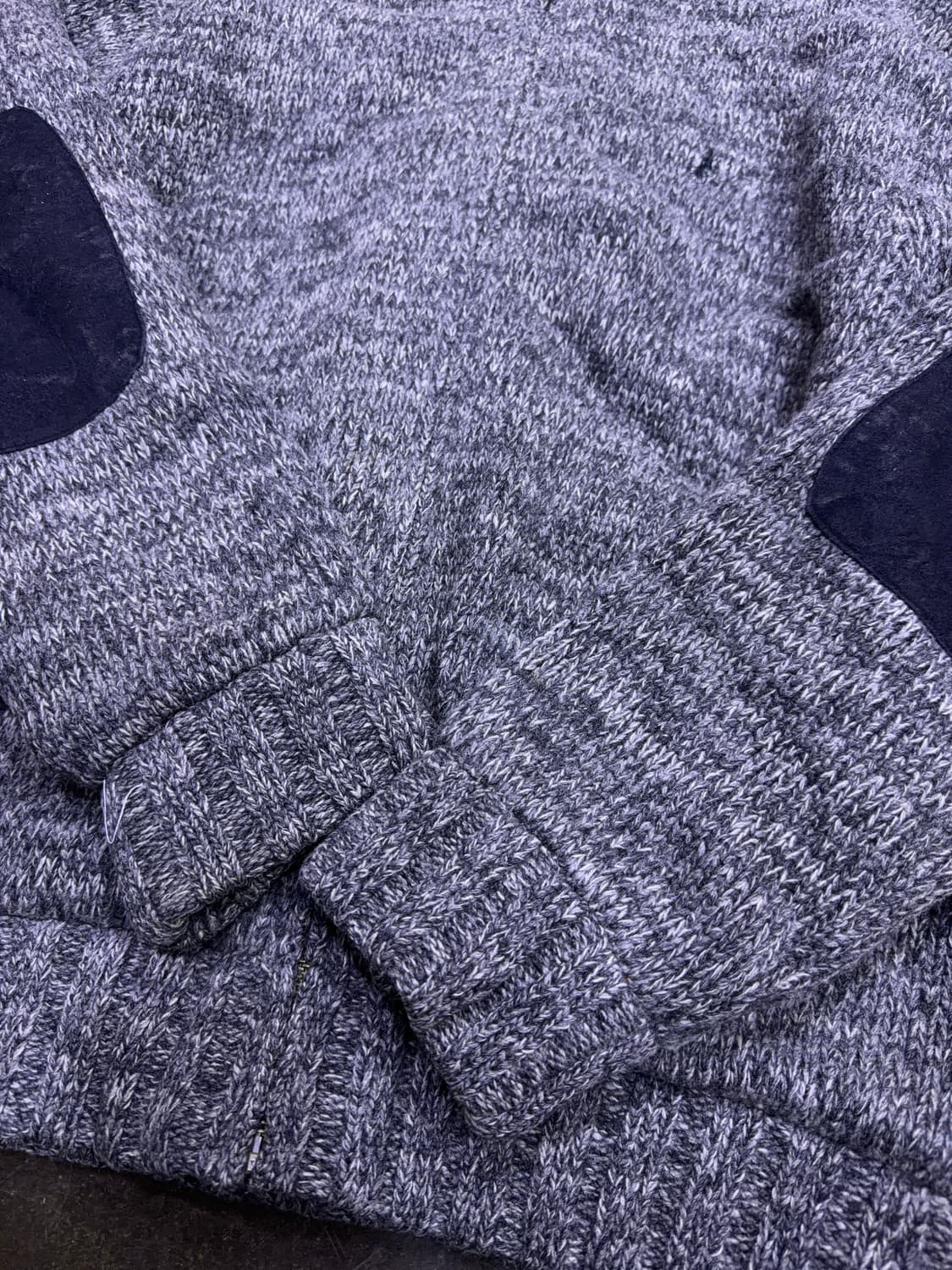 빈폴 클래식 보카시 헤비 울 니트 집업 체크패턴 스웨터 100 상품이미지7