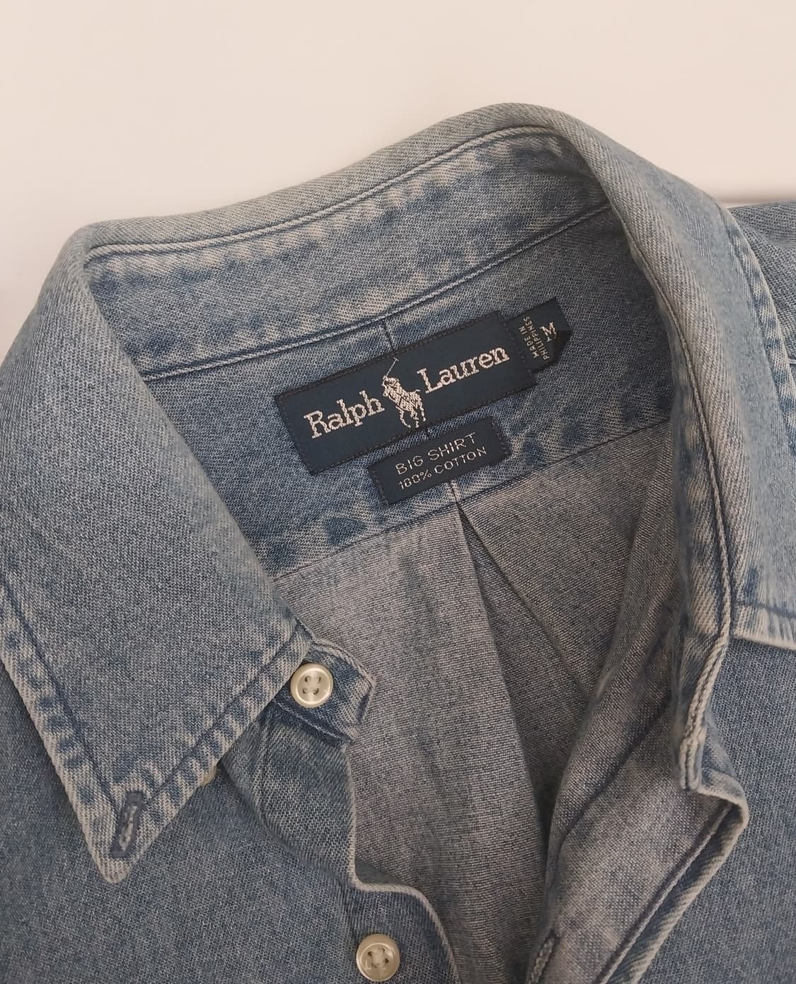 폴로 랄프로렌 블레이크 데님 빅셔츠 M 상품이미지3