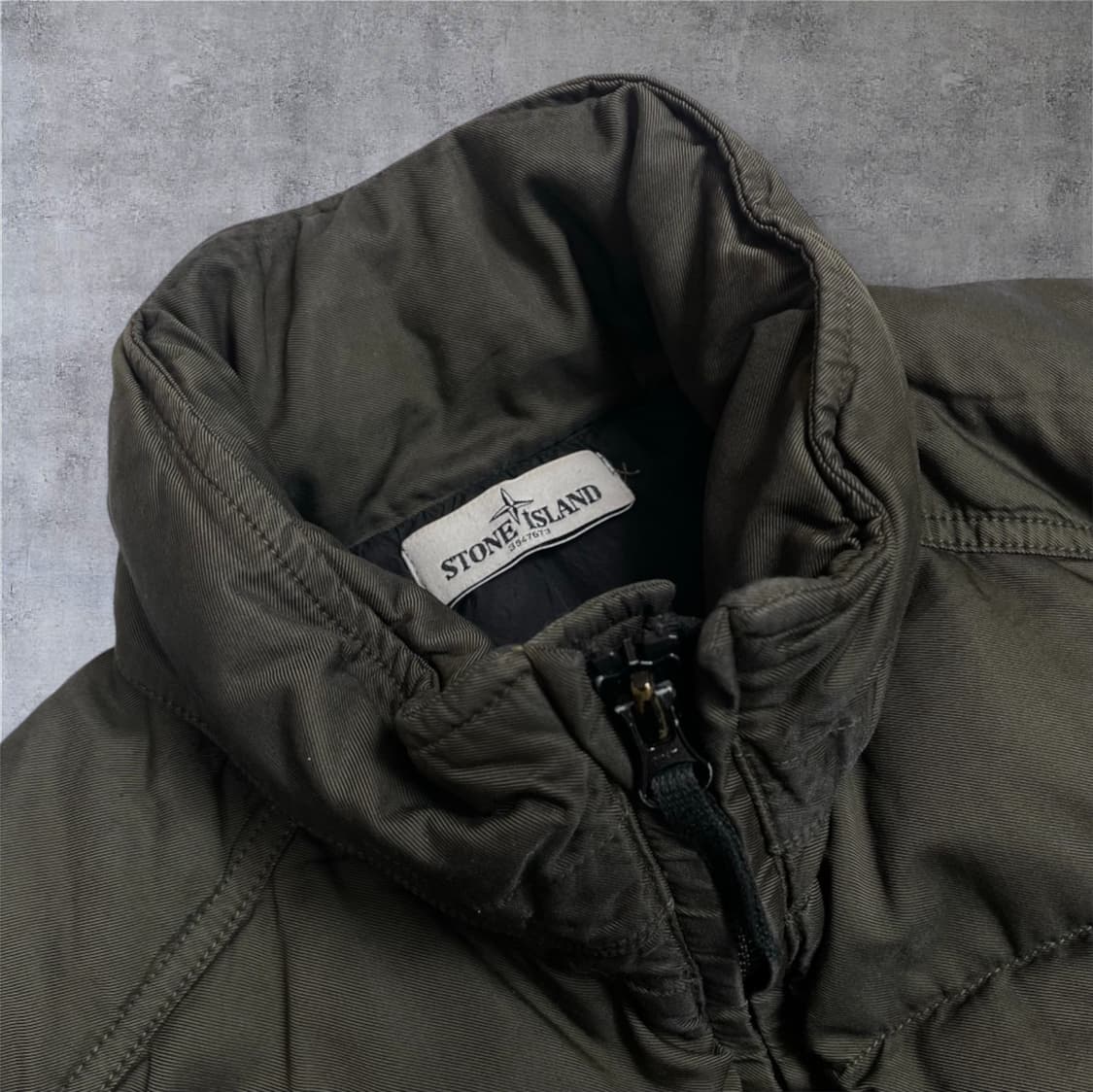 스톤아일랜드 Stone island 카키 라이트 써모 코튼 패딩 M 상품이미지6