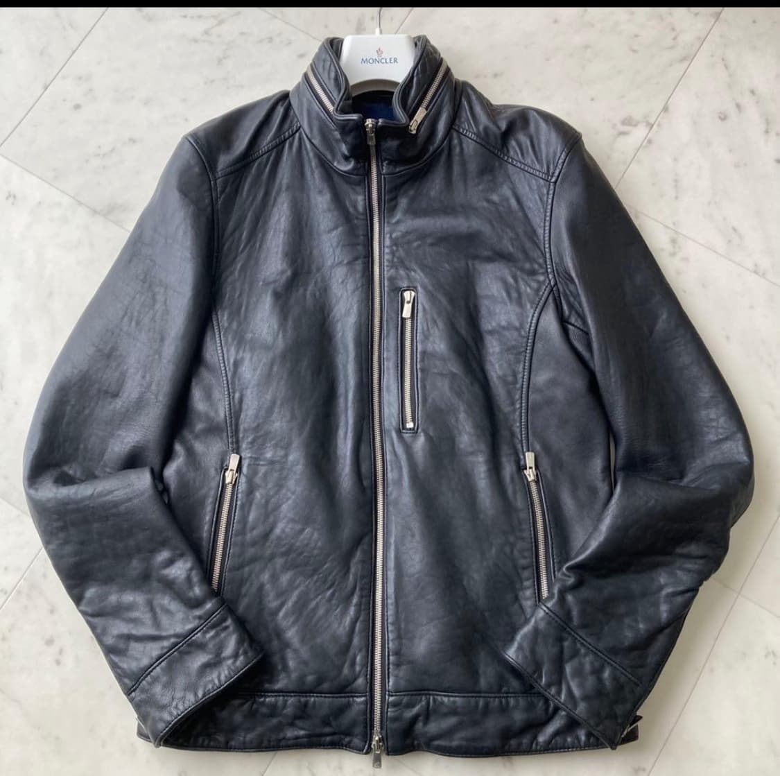 준 하시모토 양가죽 레더자켓 상품이미지1