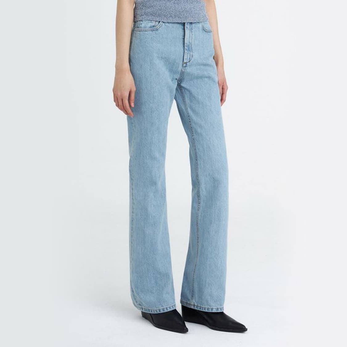 Youth bootcut denim pants (moon) 상품이미지1