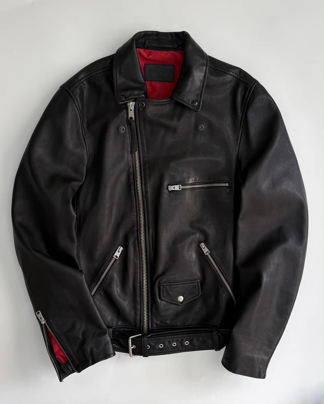 [L] 올세인츠 코디 가죽 바이커 자켓 상품이미지1