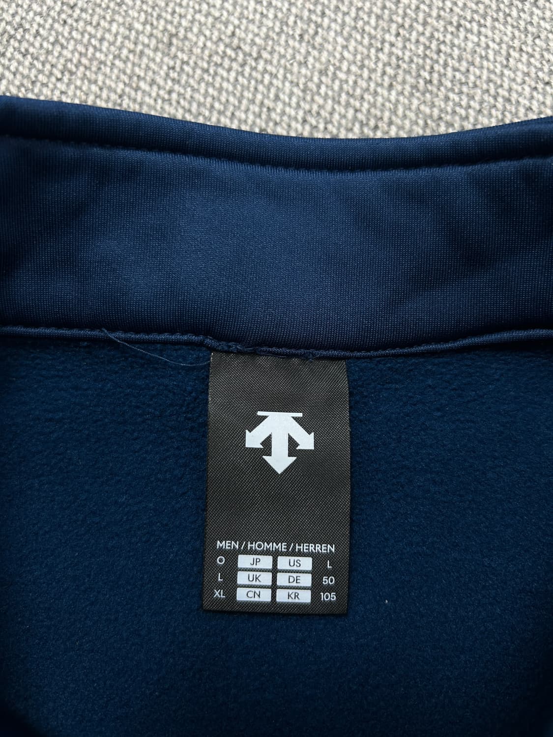 데상트 NC다이노스 하프집업 기모 트레이닝탑(105) 상품이미지3