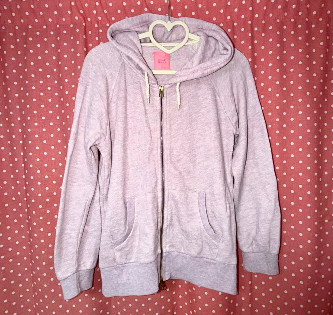 [BEAMS HEART]  멜란지 후드집업  상품이미지1