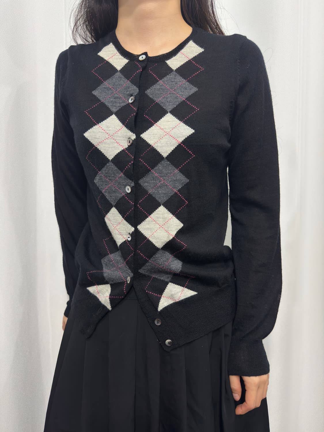 argyle cardigan 상품이미지2