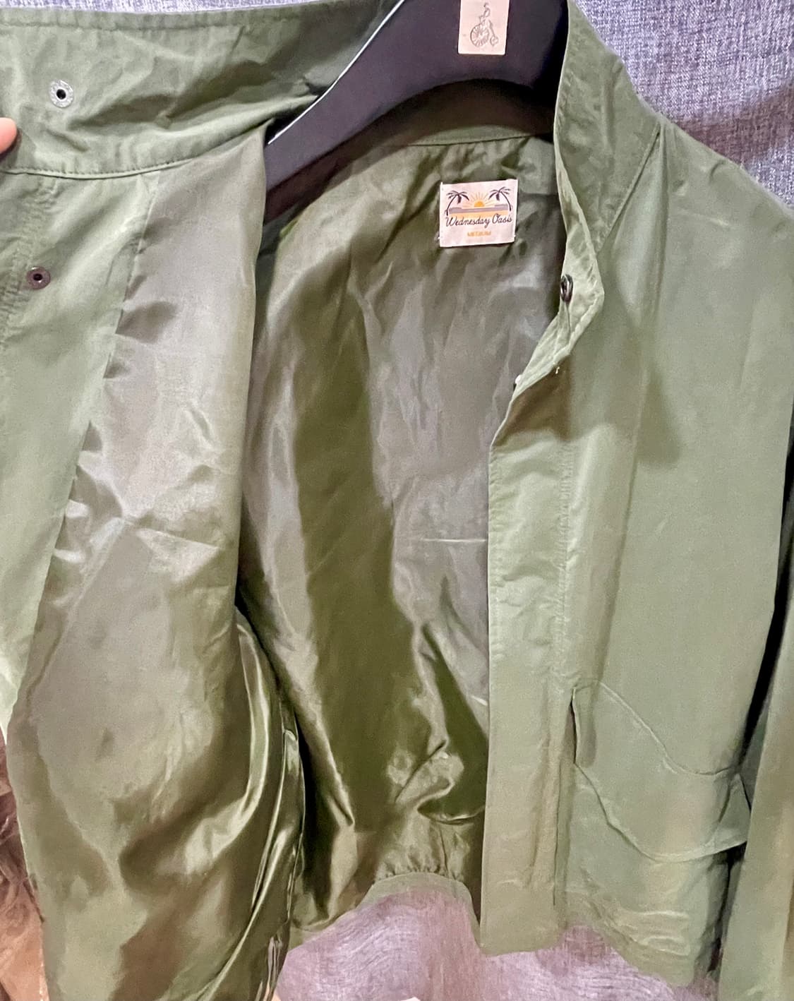 웬즈데이오아시스 M-65 나일론 숏 야상 자켓 카키 /M 상품이미지7