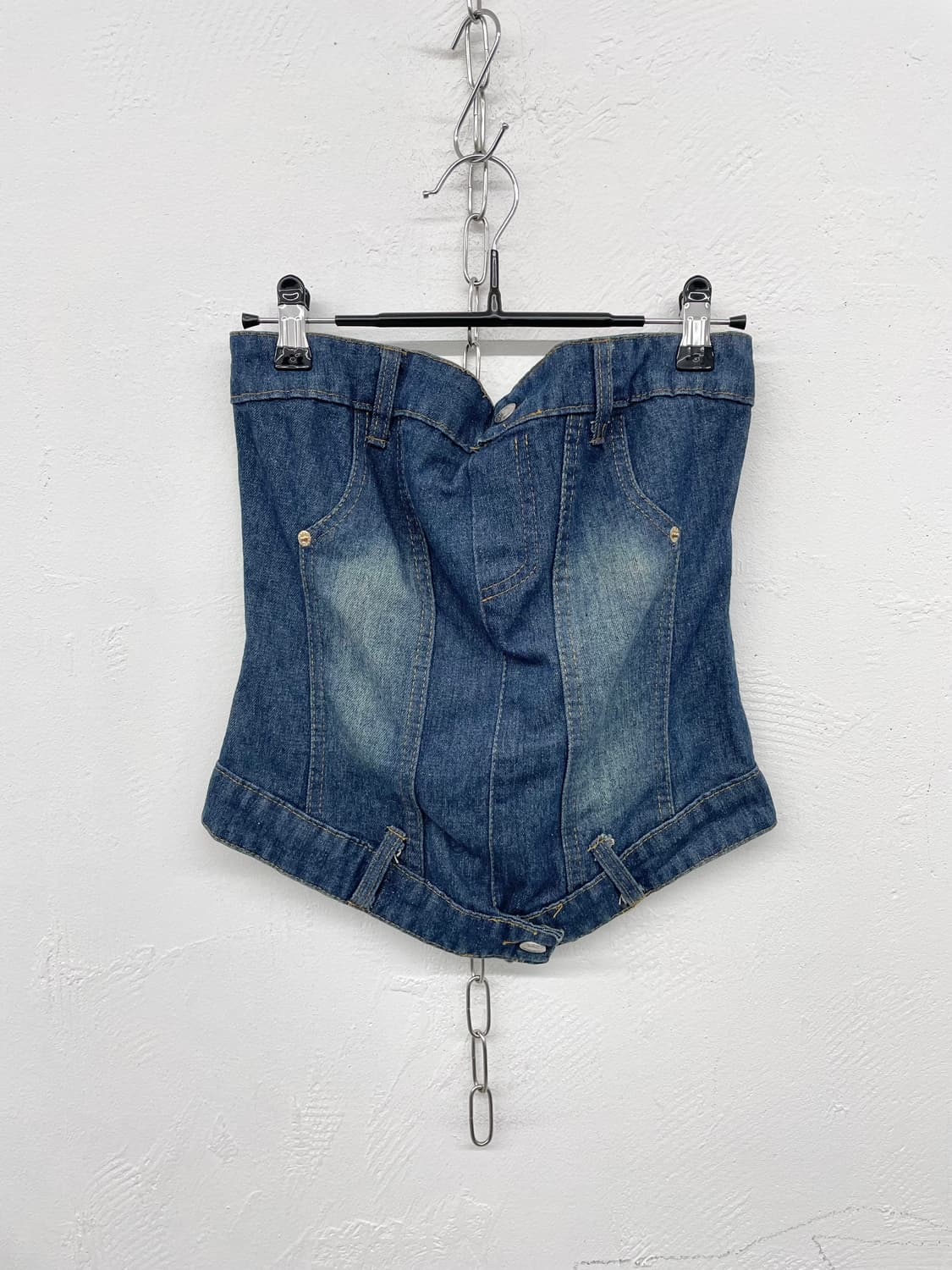 y2k 데님 튜브탑 상품이미지4