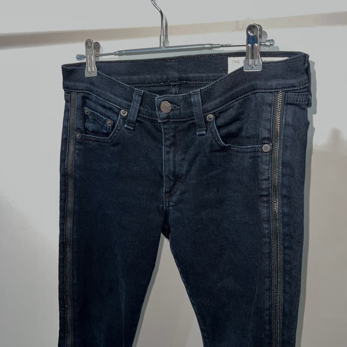 래그&본 사이드 지퍼 바이커 스키니 진 상품이미지7