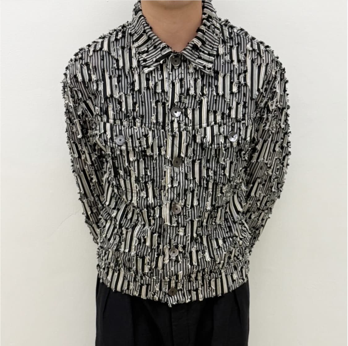 마수 자카드 스타 자켓 상품이미지3