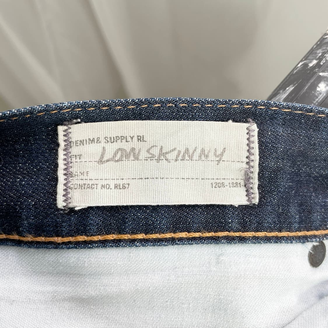 C1 데님 앤 서플라이 폴로 랄프로렌 로우 스키니 데님 팬츠 32사이즈 상품이미지4