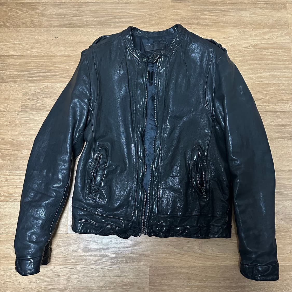 닐바렛 양가죽 라이더 자켓 상품이미지2