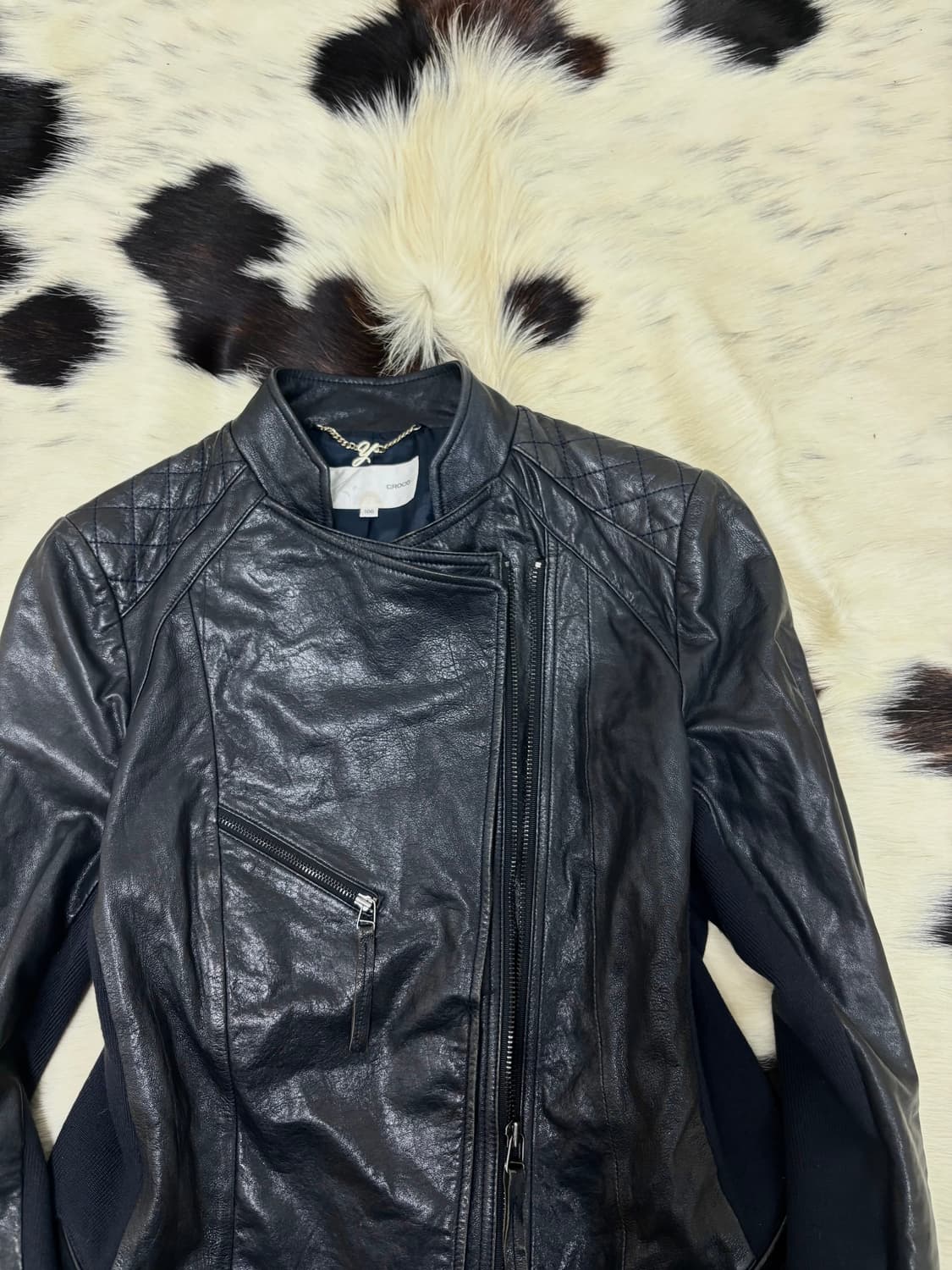 SheepSkin Side Zipper Layered Jacket 상품이미지9