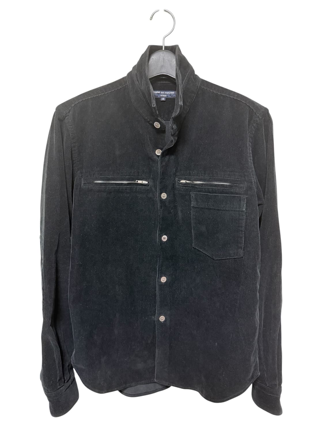 꼼데가르송 옴므 코듀로이 엘보패치 집업 셔츠 AD2005 상품이미지1