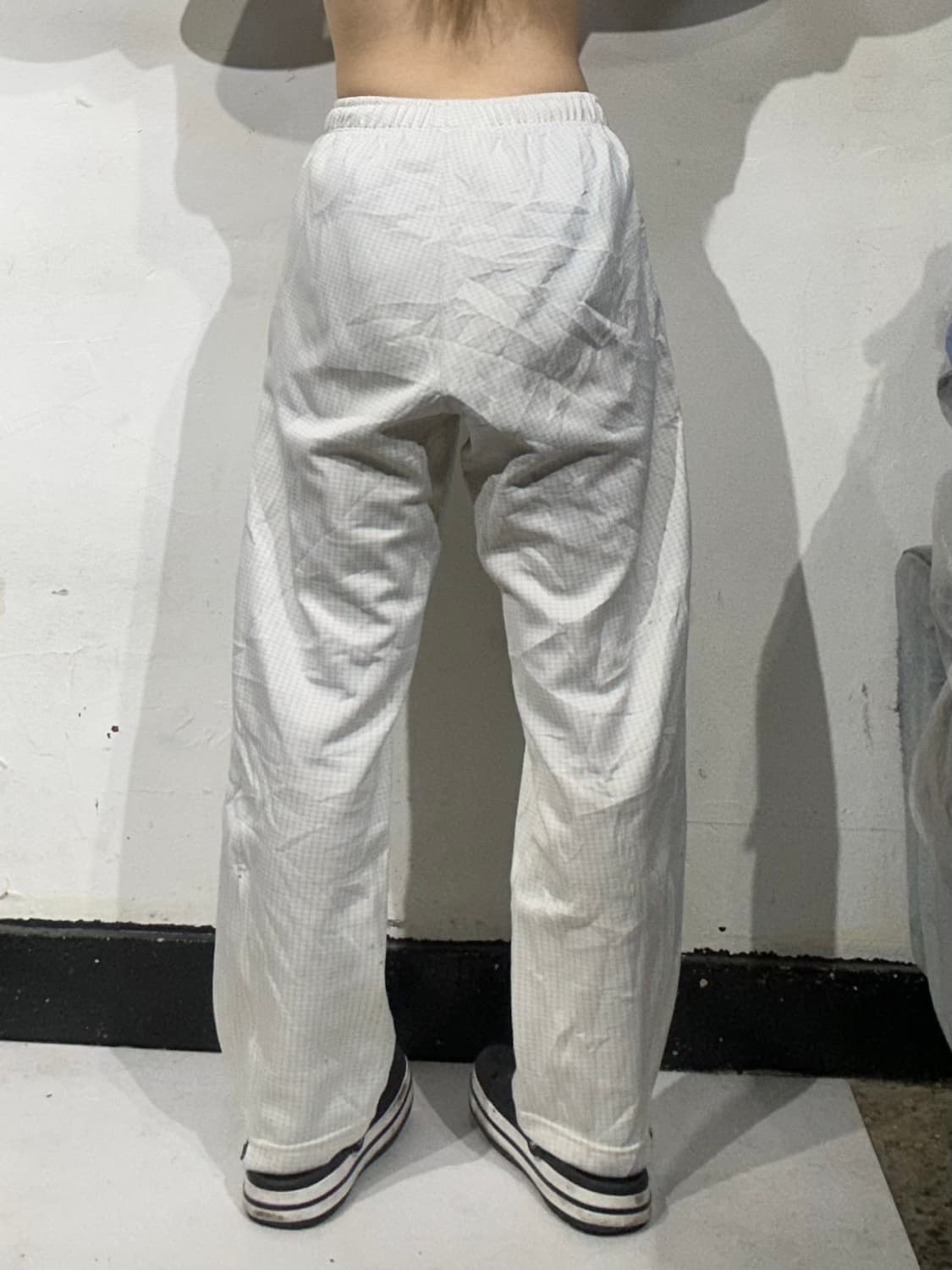 00s 나이키 화이트 골드 사이드 라인 와이드 팬츠 M 상품이미지3