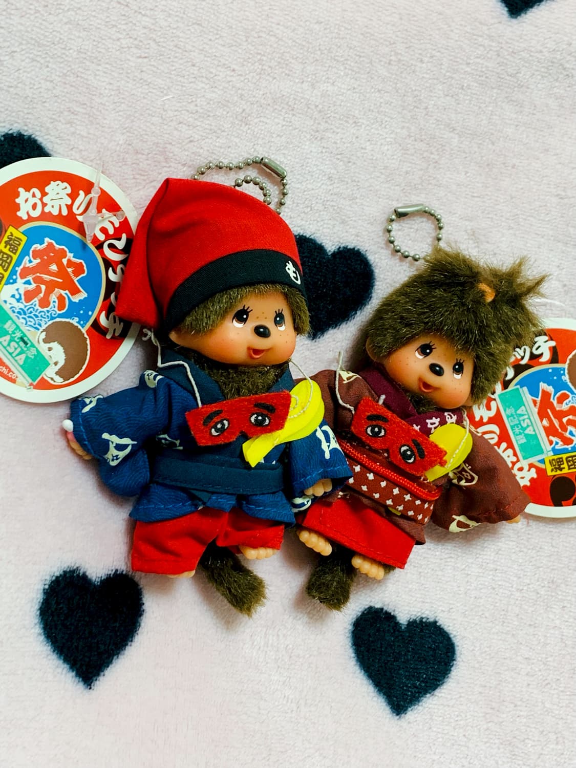 몬치치 후쿠오카한정 하카타에와카 축제커플세트 키체인 상품이미지2